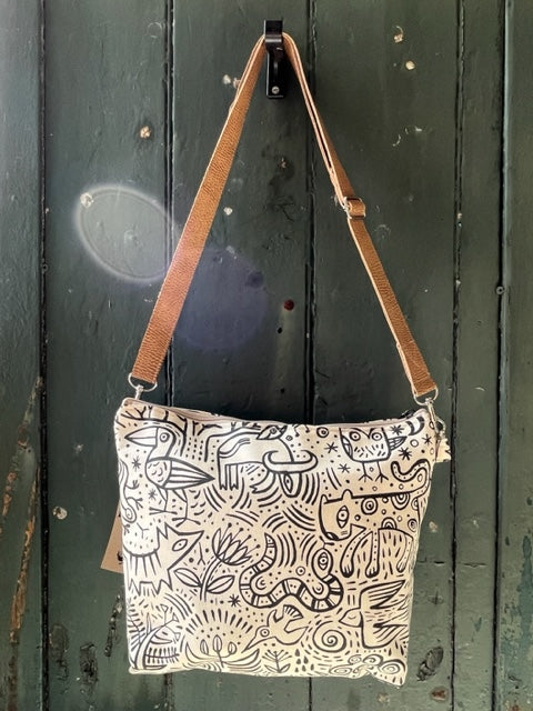 Stowe & So New Sling Bag - Ethnic in Charcoal