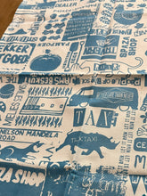 Load image into Gallery viewer, Small Town Tea Towel Set. Blue and Olive.

