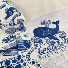 Load image into Gallery viewer, Save the Whale, EC, Tea Towel Set with Fish.
