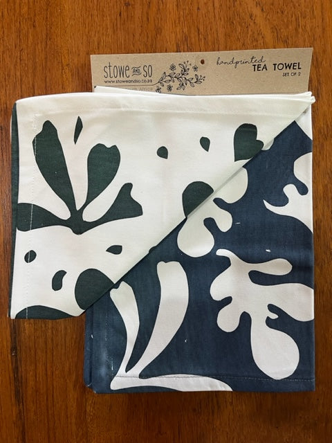 Stowe & So Tea Towel Set: Seaweed